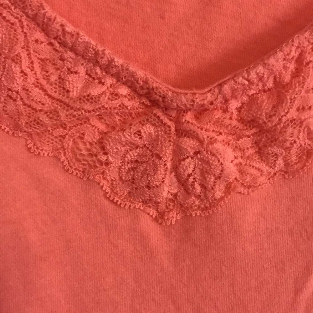 61) 🧡BASIC EDITIONS Coral t-tank $firm$ - Picture 4 of 6
